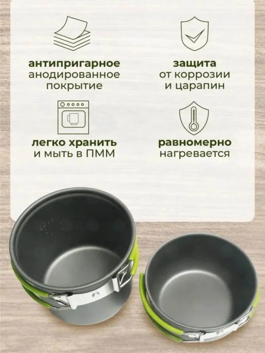 Котелок походный набор, вариант, фото 2