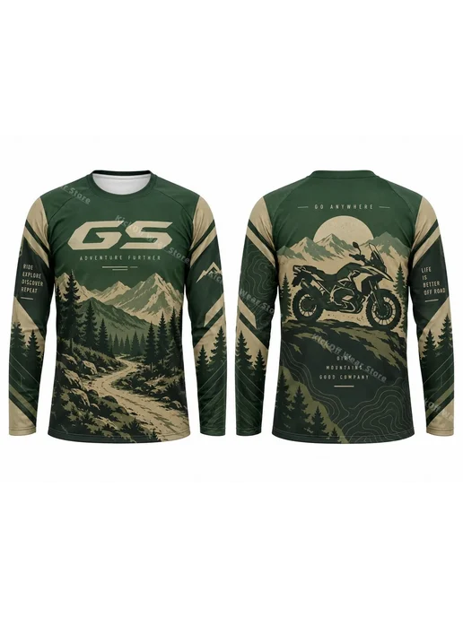 GS Футболка Для Мотоциклистов Adventure С Длинным Рукавом, У, вариант