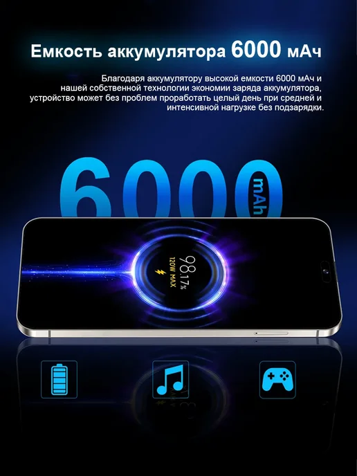 Смартфон Pro Max 16 12/512 ГБ, белый, фото 2
