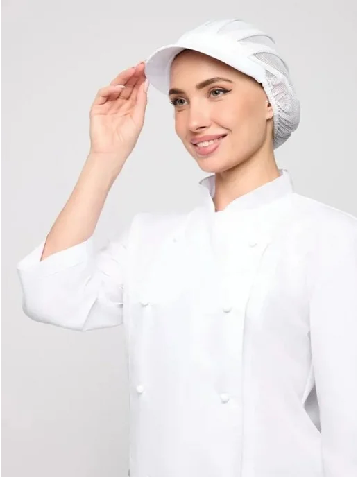 Головной убор рабочий сетчатый с козырьком, вариант, фото 3
