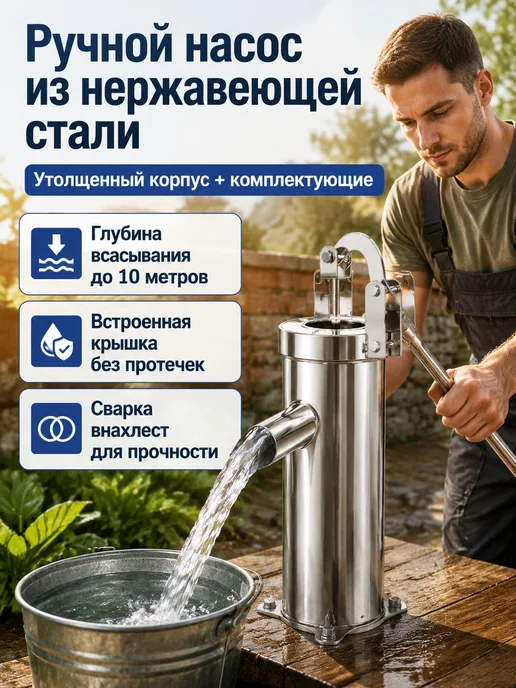 Садовая колонка для воды, вариант, фото 2