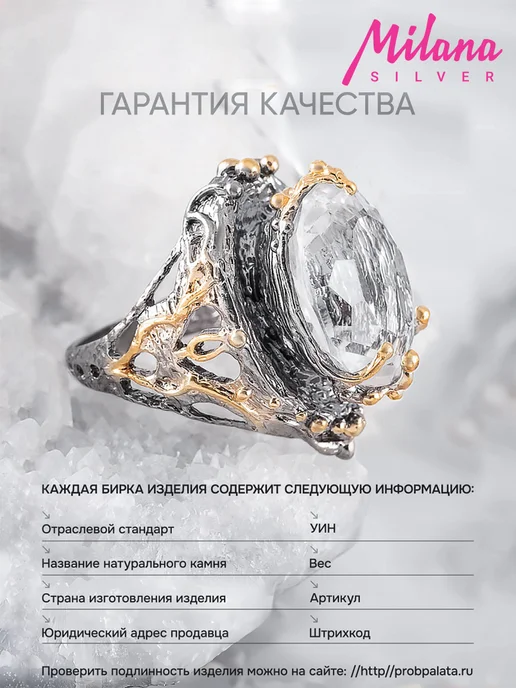 Milana silver Брошь серебро с гранатом, марказитом, ониксом, серебристый, фото 8