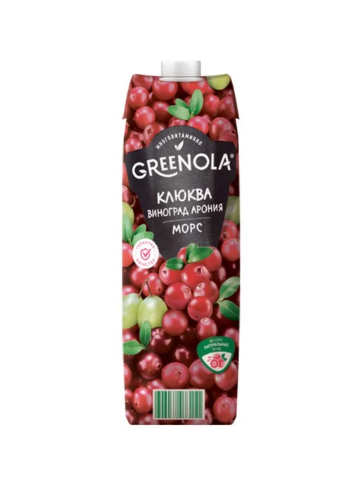 Морс GREENOLA северная клюква 0,95л, 950 мл, фото 2