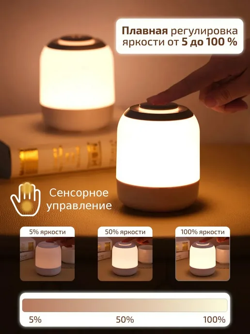 Ночник светильник настольный детский, вариант, фото 2