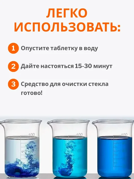 Таблетки для омывателя лобового стекла автомобиля, омывайка, вариант, фото 2