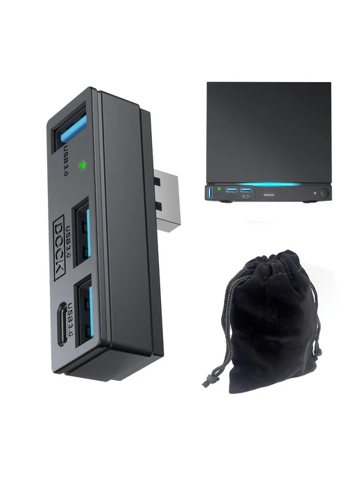 4 в 1 USB 3 0 хаб для Steam, PS5, ПК, ноутбука, Plug Play, вариант, фото 3