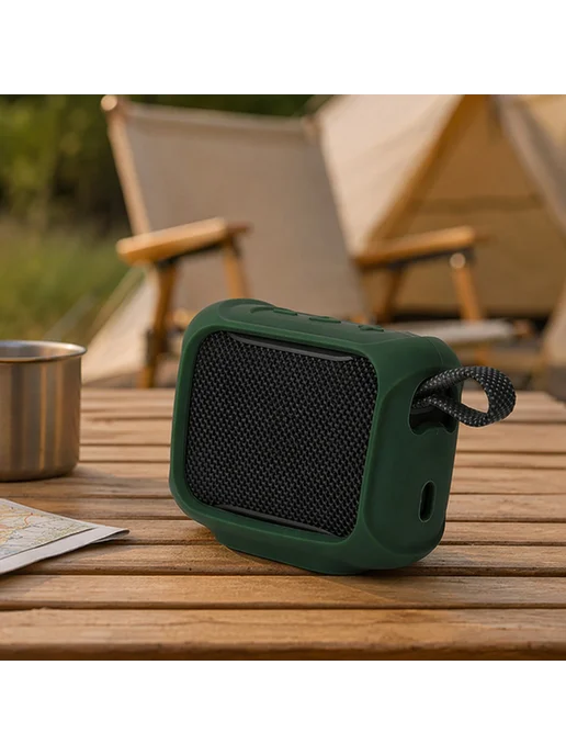 Силикон для JBL GO5, тёмно-зелёный, зеленый, фото 6