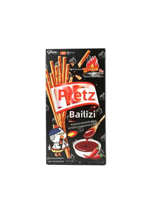 Печенье-палочки Pretz с острым соусом Samyang, классический, вариант, фото 3