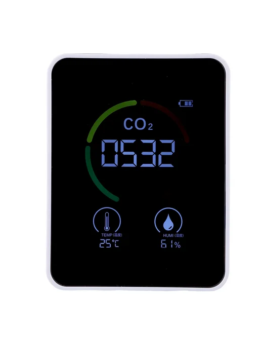 Мультигигрометр CO2, T H, для качественного воздуха, белый, фото 5