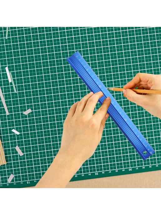 Проф линейка алюминиевая 300мм, нескользящая, вариант, фото 2