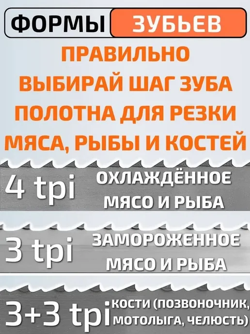 Распилочная лента 1310мм 16мм 1шт шаг 3+3 tpi, 1 шт, фото 3