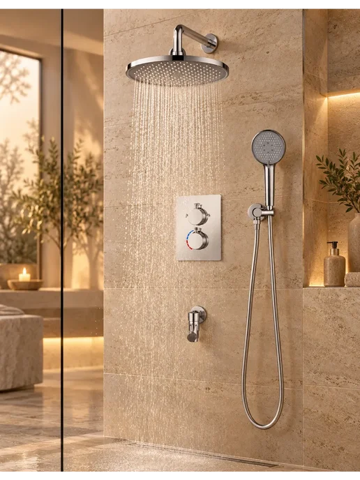 hansgrohe Душевой комплект хром H918, серый, фото 4