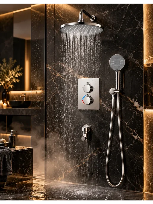 hansgrohe Душевой комплект хром H918, серый, фото 6