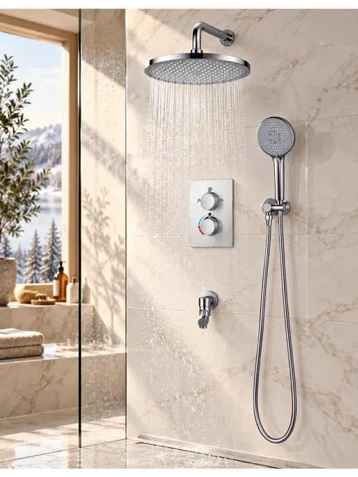 hansgrohe Душевой комплект хром H918, серый, фото 7