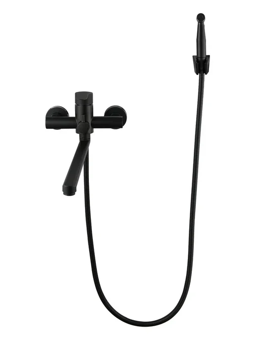 Grohe Смеситель для ванны с душем настенный однорычажный G605, черный, фото 8