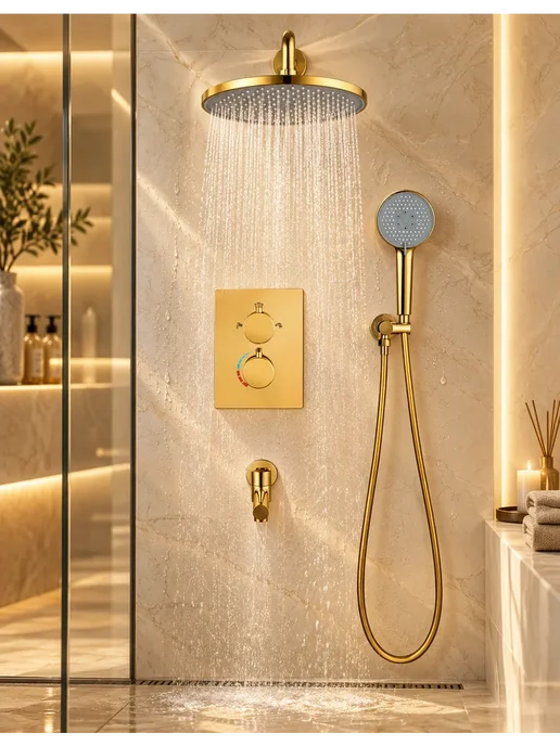 Grohe Современный люкс-комплектДушевой комплект золотой G919, золотой, фото 6