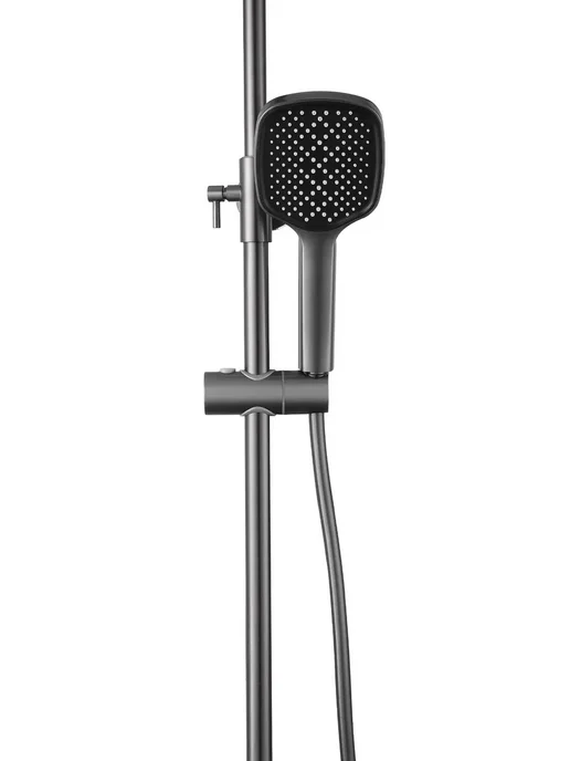 hansgrohe Круглая душевая лейка с тремя режимами и серым рукояткойH952, серый, фото 3