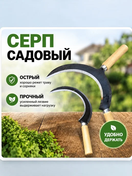 Серп ручной 20 см, вариант