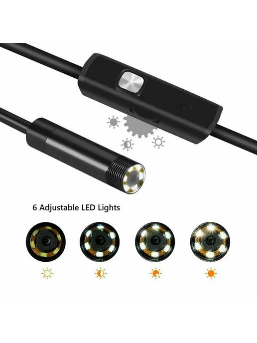 Эндоскоп с разъемом Type-C и LED-подсветкой, вариант, фото 2