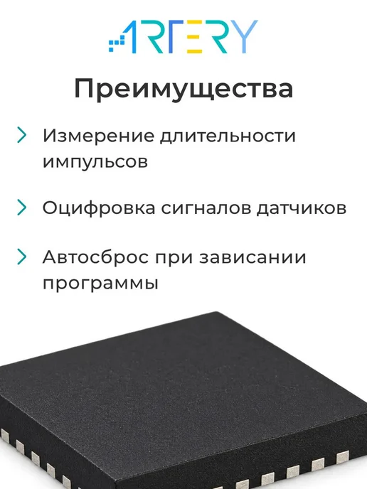 Artery AT32F421K8U7 Микроконтроллер 32-бит, 120 МГц, 64 КБ, вариант, фото 3