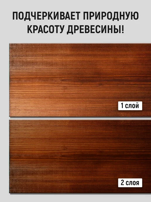 Водная морилка для дерева без запаха «Клен», коричневый, фото 2