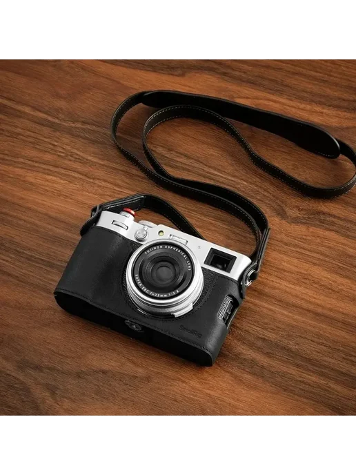 Кожаный получехол SmallRig 4699 для FUJIFILM X100VI, черный, фото 2