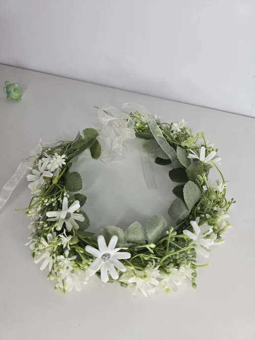 Serenity Wedding Венок на голову с цветами, белый, фото 3