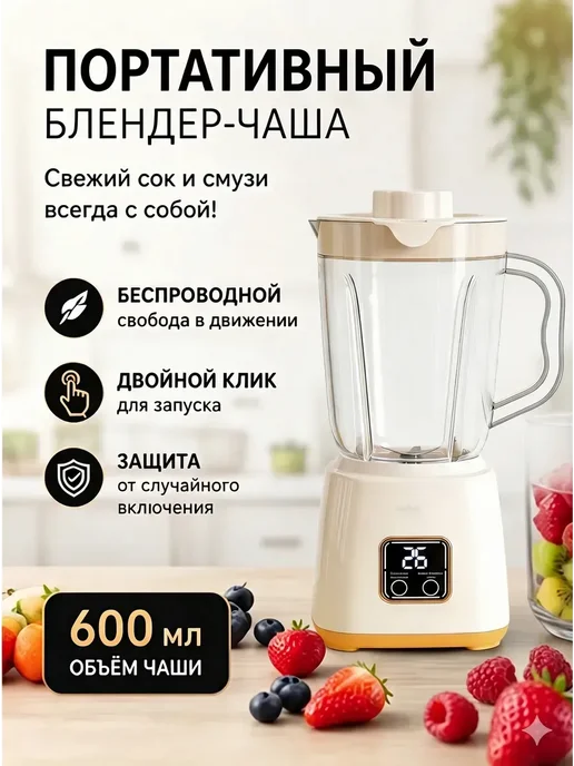 Блендер стационарный мощный, белый, фото 6