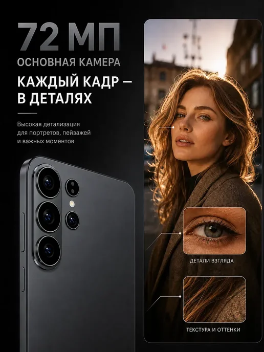 Смартфон YFQTXLW S26 Ultra 16/16 ГБ, черный, фото 8