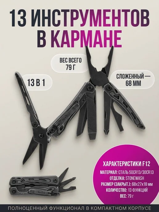 Мультитул NexTool F12 13в1, вариант
