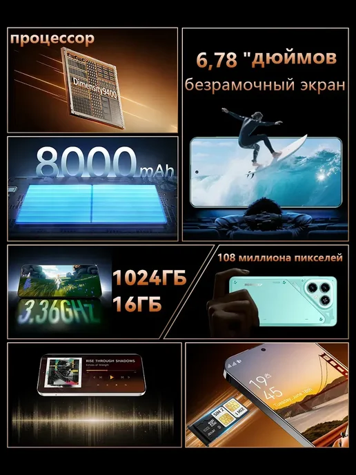 Смартфон TECNO Pova 7 Pro 16/1024 ГБ, серый, фото 2