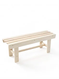 Лавка деревянная для дачи и бани, 120×40×41 см, из наличника