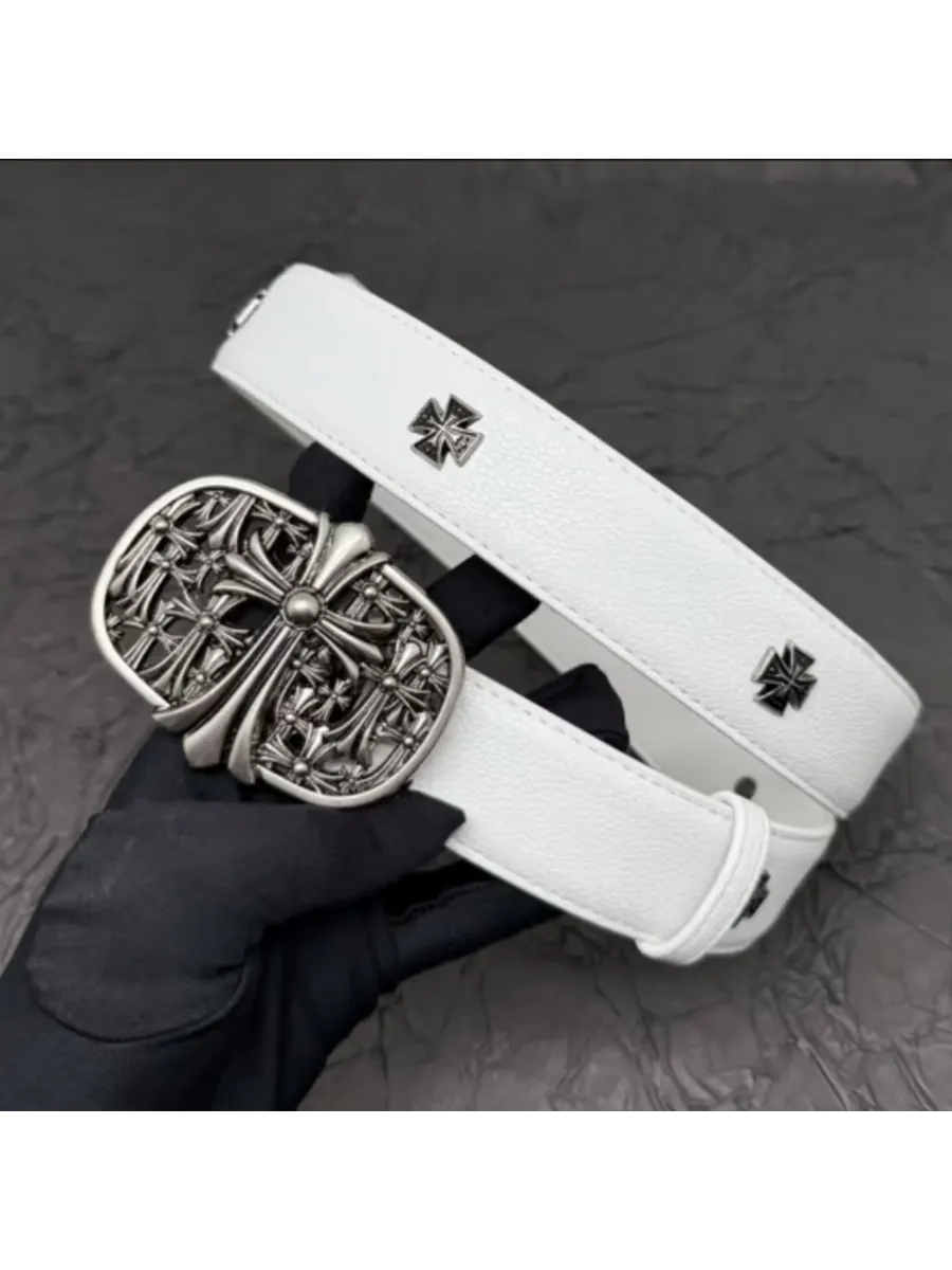 Ремень из экокожи Chrome Hearts 110 см — фото 1