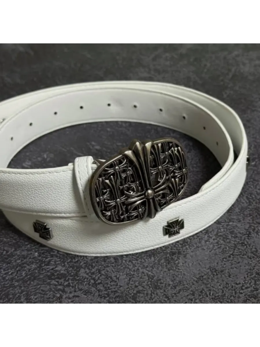 Ремень из экокожи Chrome Hearts 110 см — фото 5