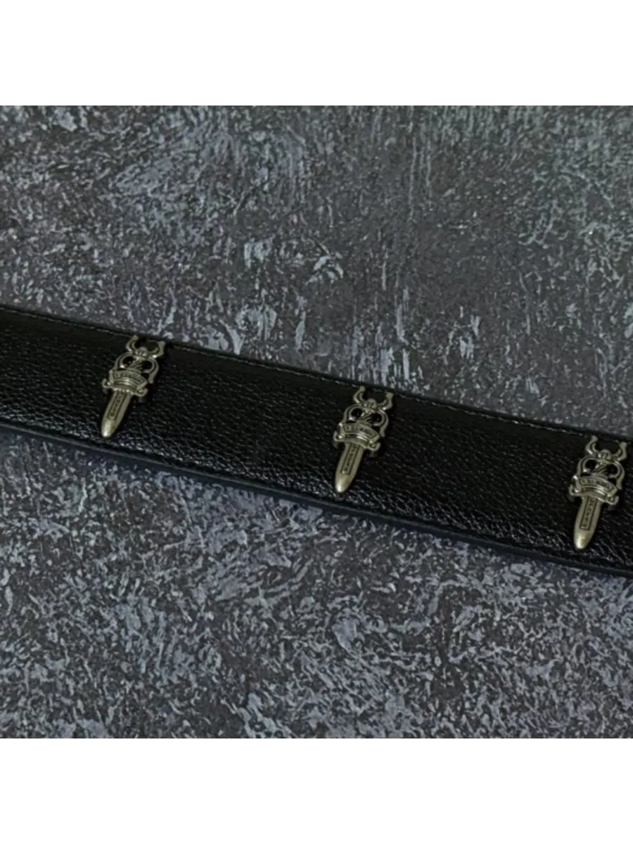 Ремень из экокожи Chrome Hearts 110 см — фото 3