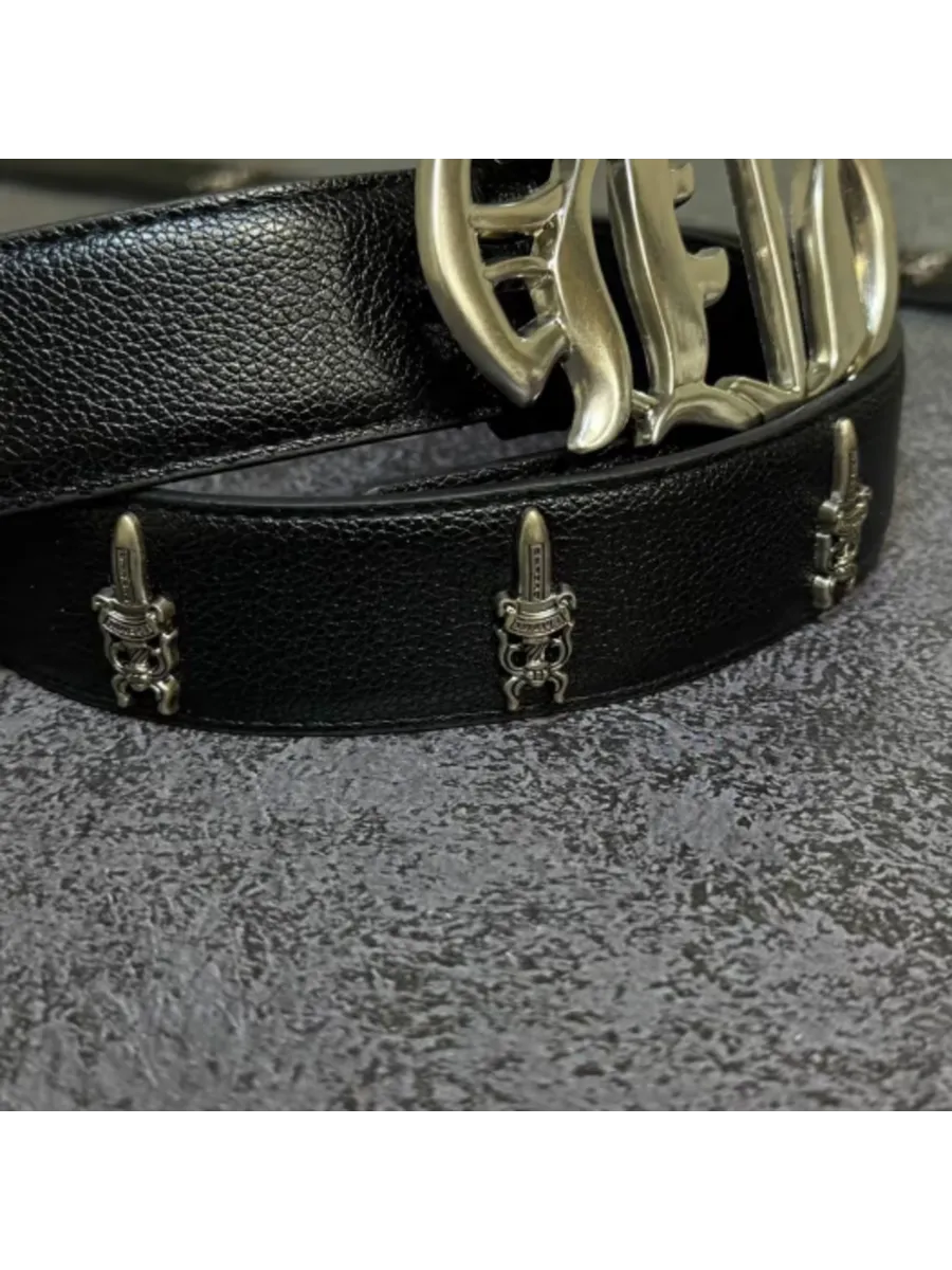 Ремень из экокожи Chrome Hearts 110 см — фото 5