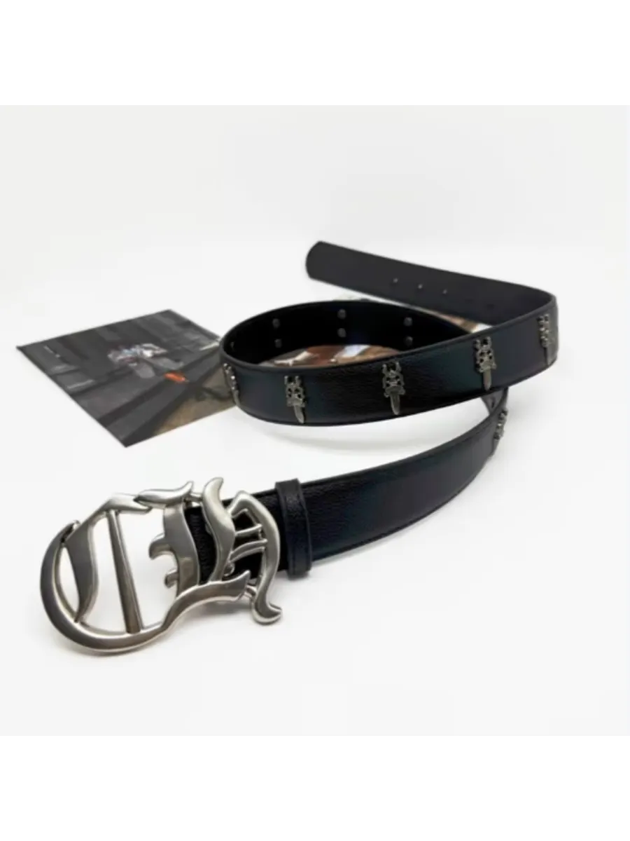 Ремень из экокожи Chrome Hearts 110 см — фото 6