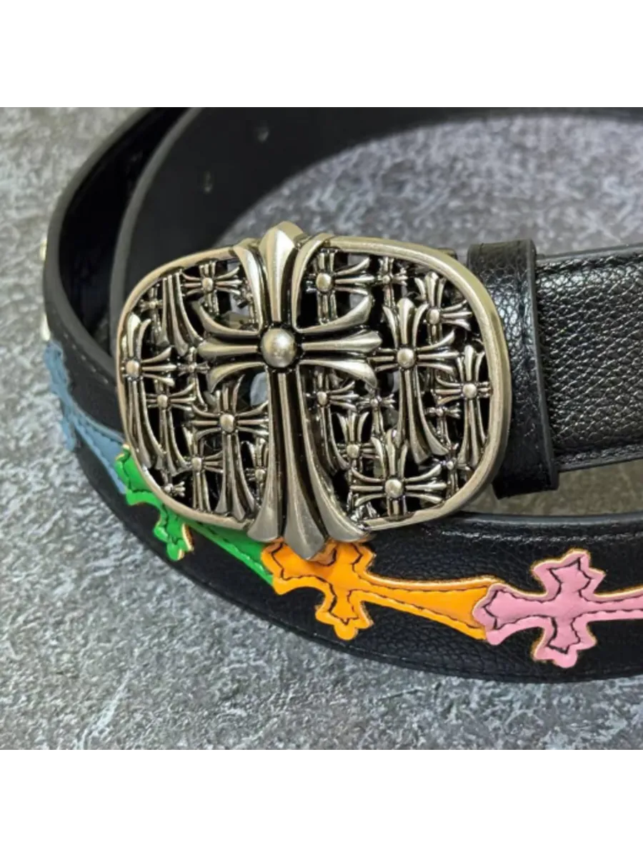 Ремень из экокожи Chrome Hearts 115 см — фото 2