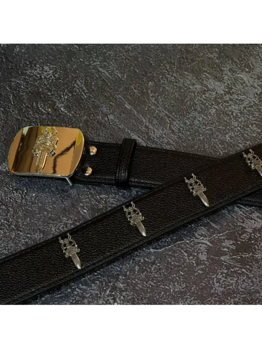Ремень из экокожи Chrome Hearts 110 см — фото 3