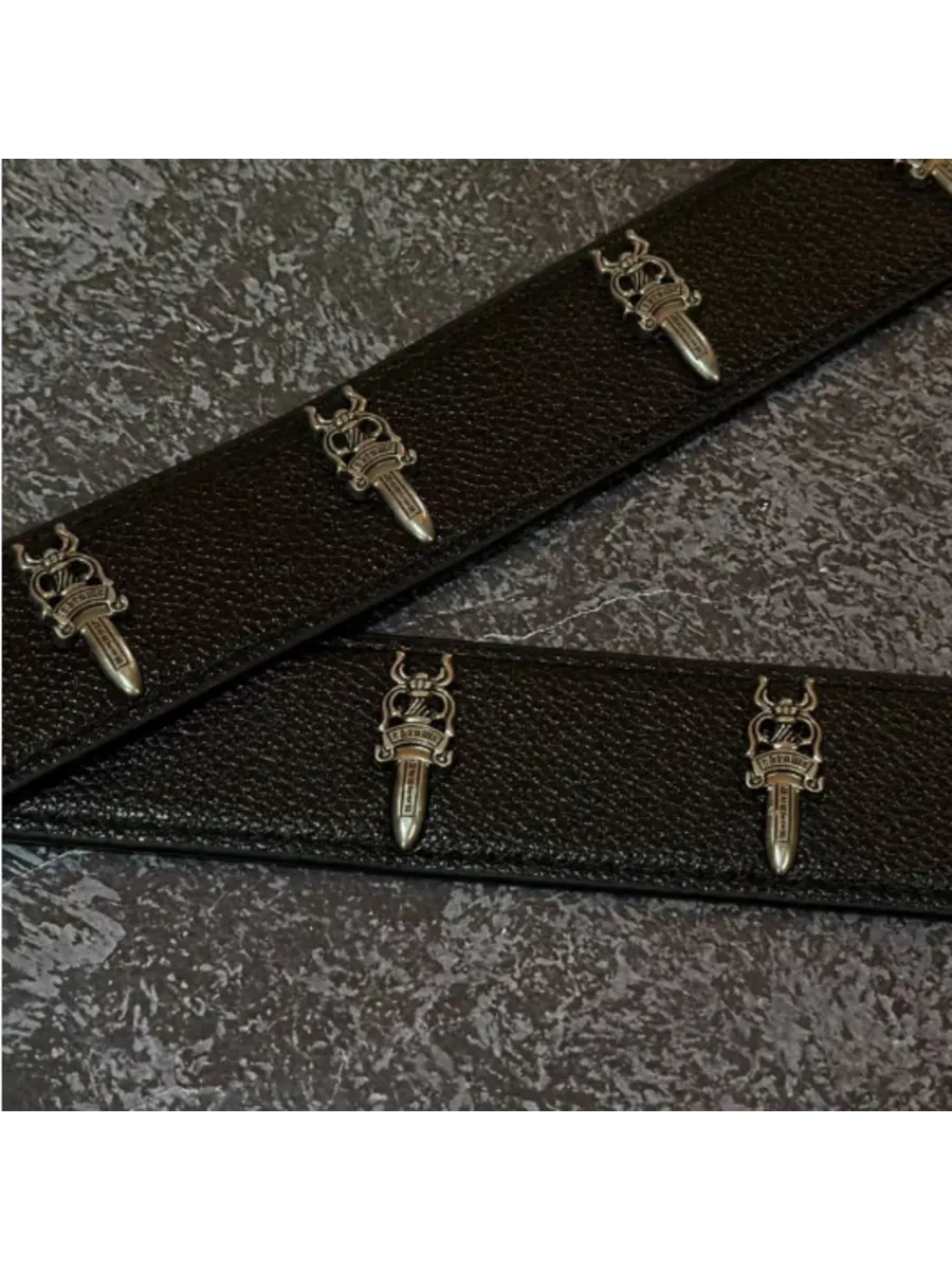 Ремень из экокожи Chrome Hearts 110 см — фото 4