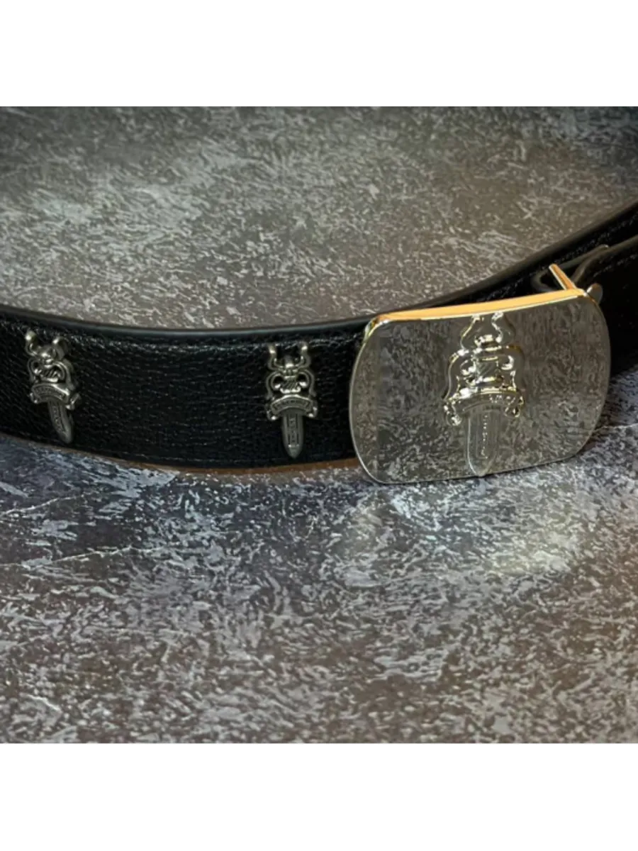 Ремень из экокожи Chrome Hearts 110 см — фото 5