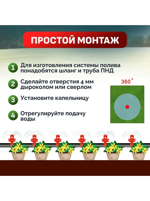 Капельница для капельного полива,Пластик, вариант, фото 5