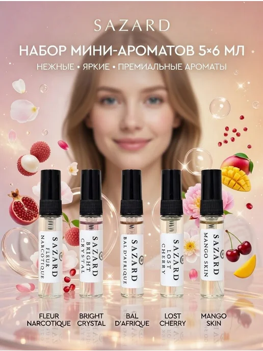 Набор парфюмерной воды женский Perfume Set набор, 5 6, вариант, фото 2