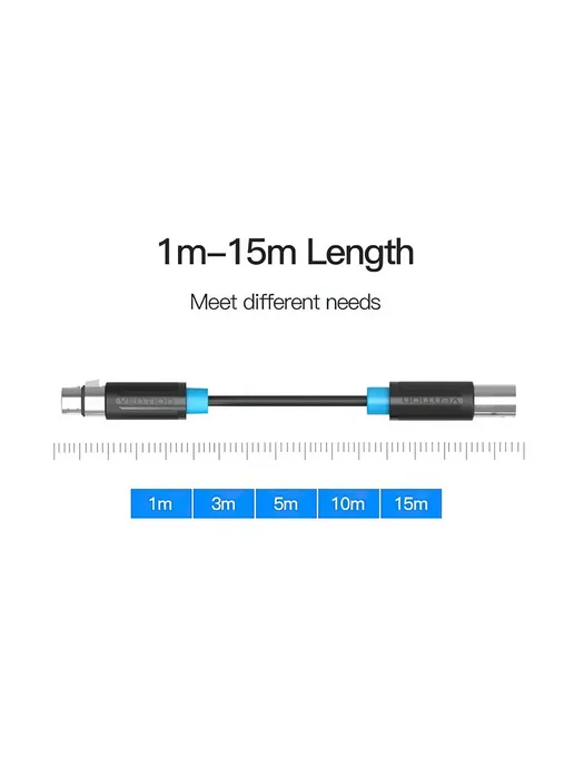 Аудио кабель для микрофонамишераколонок XLR 2М, 2 м, фото 2