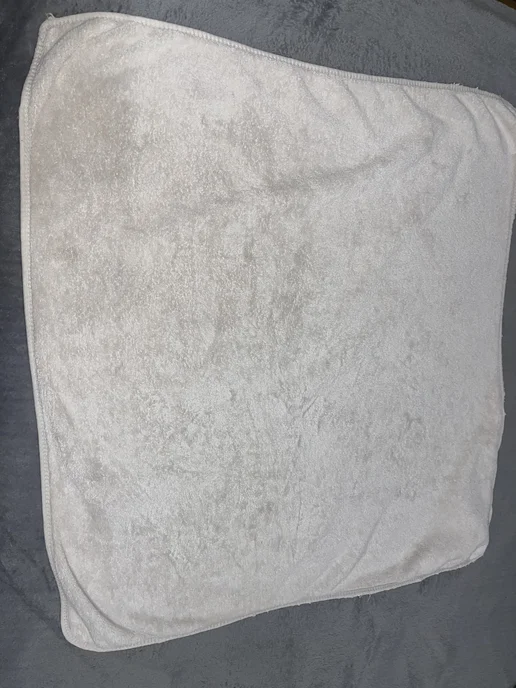 Полотенце махровое детское 78×78 см с капюшоном (уголком), б…, 78x78 см, фото 2