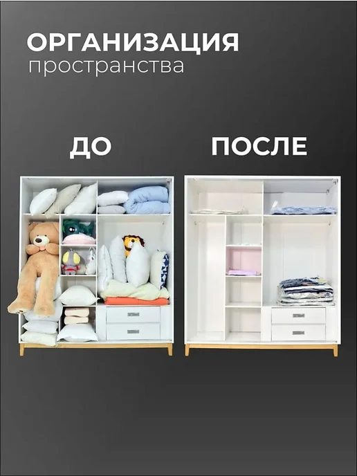 Вакуумные пакеты для одежды 6 штук с насосом 40х60 4шт, 2шт, 40x60, 4 шт, фото 8