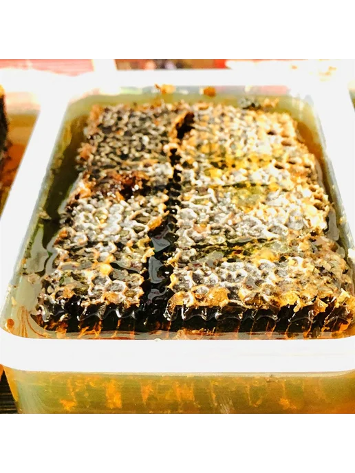 Чёрные соты мёд 500г, 500 г, фото 3