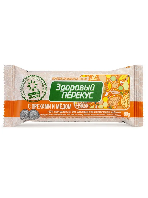 Батончикмюсли "Здоровый перекус" ореховый с медом шоубокс, вариант, фото 4