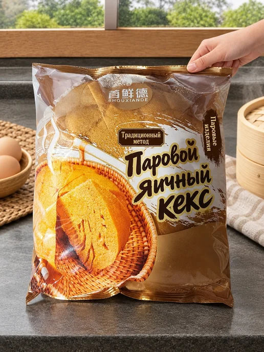 Кексы паровые яичные 5 шт, 5 шт