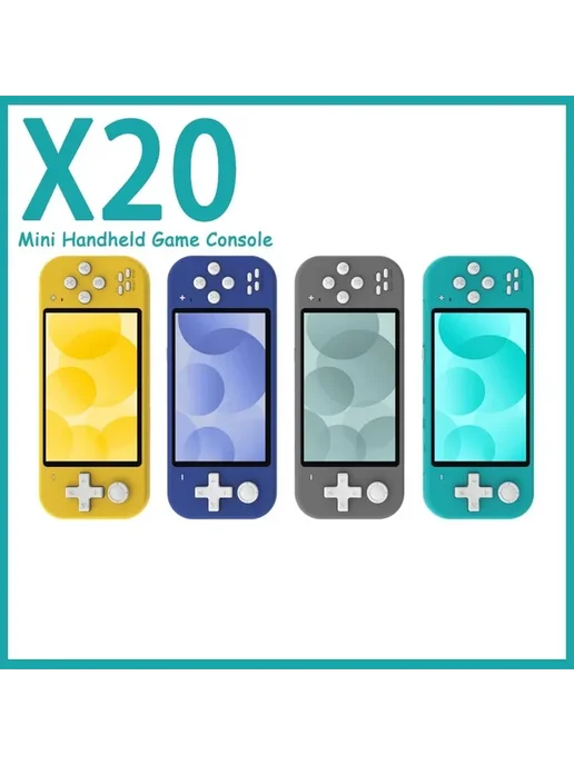 Портативная игровая консоль X20 mini, Синий, синий, фото 3